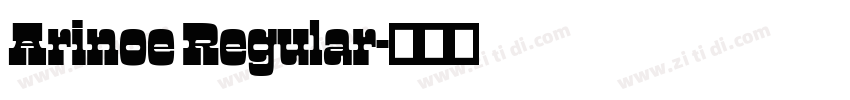 Arinoe Regular字体转换